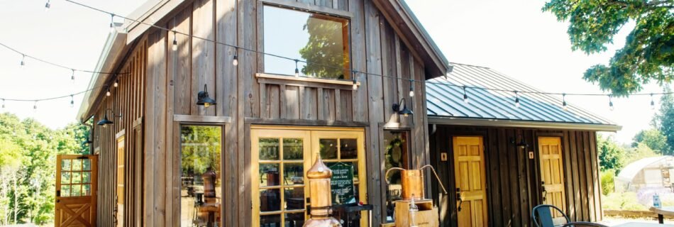 brown wooden house with brown wooden door